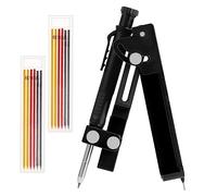 Faankiton Marqueur de ligne stylo à trou profond crayon de construction crayon de charpentier - Pour le travail du bois - Bricolage - Noir