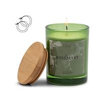 faav Bougie à bijoux romarin - Bougie parfumée avec bijoux - Parfum romarin frais revigorant - Avec surprise - 45 heures de combustion - Cire de soja - Chaîne Bracelet Boucles d'oreilles (1000-RY-E)