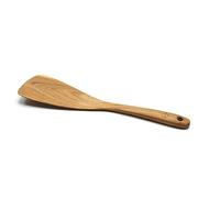 FAAY Spatule/tourneur en Bois de Teck de 11,5 Pouces à Gauche | Spatule Polyvalente, Durable, Saine et Haute résistance à l'humidité pour Les ustensiles de Cuisine antiadhésifs