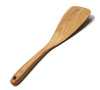 FAAY Spatule/tourneur en bois de teck de 11,5 pouces pour main droite | Spatule polyvalente, durable, saine et haute résistance à l'humidité pour les ustensiles de cuisine antiadhésifs