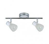 Fab 141992001 Cholo Strip 2xe14 Blanc / Chrome 16x36,5x10 Cm