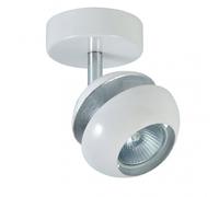 Fab 142081001 Spot Beethoven 1xgu10 Blanc / Argent 14x13x8,5 Cm