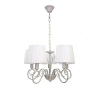 Fab 155155075 Lampe Amsterdam 5xe14 Blanc / Or Regx45x45 Cm