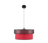 Fab 172995007 Pendentif Felix Noir / Rouge 1xe27 Regx50x50 Cm