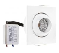 Fab A12680201b Encastré Articula 1w 4000k Blanc Centavo 65lm 5x5 Ip65