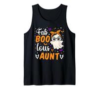 Fab Boo Lous Aunt Fabulous Ghost Halloween Aunty Matching Débardeur