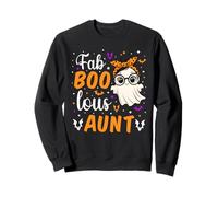 Fab Boo Lous Aunt Fabulous Ghost Halloween Aunty Matching Sweatshirt