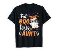 Fab Boo Lous Aunt Fabulous Ghost Halloween Aunty Matching T-Shirt