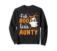 Fab Boo Lous Aunty Fabulous Ghost Halloween Aunt Matching Sweatshirt