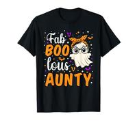 Fab Boo Lous Aunty Fabulous Ghost Halloween Aunt Matching T-Shirt