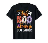 Fab Boo Lous Chien Bather Boo Fantôme Citrouille Halloween T-Shirt