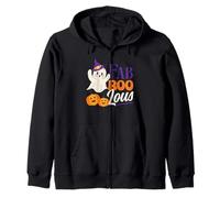 Fab Boo Lous Funny Halloween Citrouille Sorcière Trick Or Treating Sweat à Capuche