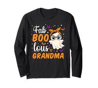 Fab Boo Lous Grandma Ghost Fabulous Halloween Matching Manche Longue