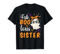 Fab Boo Lous Sister Fabulous Ghost Halloween Sister Matching T-Shirt