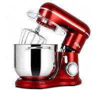 Fab by Kitchen in the box Robot Pâtissier 8L Grande Capacité, Batteur sur Socle 2000W, Pétrin Professionnel avec Fouet, Batteur Plat, Crochet Pétrisseur, 10 Vitesses + Pulse, Bol Inox