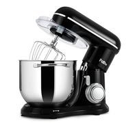Fab by Kitchen in the box Robot Pâtissier 8L Grande Capacité, Batteur sur Socle 2000W, Pétrin Professionnel avec Fouet, Batteur Plat, Crochet Pétrisseur, 10 Vitesses + Pulse, Bol Inox