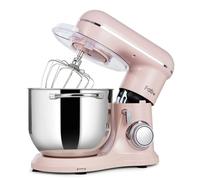 Fab by Kitchen in the box Robot Pâtissier 8L Grande Capacité, Batteur sur Socle 2000W, Pétrin Professionnel avec Fouet, Batteur Plat, Crochet Pétrisseur, 10 Vitesses + Pulse, Bol Inox