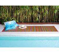 FAB HAB dégradé Ombre Tapis d'extérieur - Cancun Multicolore - résistant à l'eau, ne Fade Pas, réversible - Plastique recyclé Premium - terrasse Balcon Cuisine entrée - 240cmx300cm