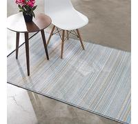 FAB HAB dégradé Ombre Tapis d'extérieur - Cancun Shadow Bleu - résistant à l'eau, ne Fade Pas, réversible - Plastique recyclé Premium - terrasse Balcon Cuisine entrée - 90cmx150cm