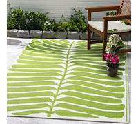 FAB HAB dégradé Ombre Tapis d'extérieur - Hilo Vert - résistant à l'eau, ne Fade Pas, réversible - Plastique recyclé Premium - terrasse Balcon Cuisine entrée Salle de Bain - 240cmx300cm