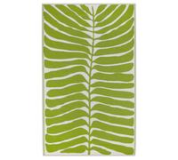 FAB HAB-Tapis coloris vert en polypropylène recyclé - 90 x 150 cm