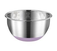 FAB4HOME Bol à mélanger en acier inoxydable avec fond en silicone antidérapant - Passe au lave-vaisselle - 20 cm