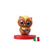 FABA Personnage Sonoro - A Day with Olivia, écoute et apprends - Histoires et Contes de fées sonores en Anglais pour Enfants et Filles 1+ Ans, Jouet avec Contenu éducatif, Version Italienne