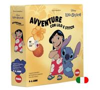 FABA Recherche et Trouvez - Aventures avec Lilo et Stitch, à Utiliser avec | Deux jeux en un, pour garçons et filles de 4 à 6 ans, jeu éducatif version italienne