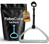 FabaCare Poignée de lit robuste - Charge maximale : 150 kg - Forme ergonomique - Poignée trapézoïdale - Poignée de lit - Poignée de redressement - Poignée en étrier - Poignée de barre - Poignée de