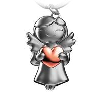 FABACH Ange gardien Porte-clés Star avec cœur - Ange porte-bonheur Porte-clés Amour - Cadeau Ange gardien porte-bonheur - Doux ange avec cœur comme idée de cadeau pour petite amie