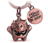 FABACH Kummermampfer Porte-clés Cyklops - Bonne chance Porte-bonheur Kummerfresser - Bonne chance - Cadeau porte-bonheur du schaffst das, Or rose antique, 1