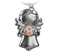 FABACH Porte-clés ange gardien étoile avec volant - conduite doucement ange gardien pour les automobilistes - porte-clés voiture porte-bonheur - cadeau porte-bonheur voiture permis de conduire cadeaux