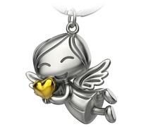 FABACH Porte-clés Ange Gardien Lucky avec Cœur - Porte-bonheur - Cadeau Ange Gardien - Idée Cadeau pour Petite Amie, Or, 1, Moderne
