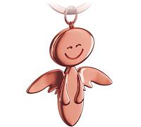 FABACH Porte-clés ange gardien Smile - Élégant pendentif ange en métal - Cadeau porte-bonheur pour voiture - Permis de conduire - Conduire prudemment, Or rose, Taille unique