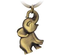 FABACH Porte-clés éléphant Jumbo - Joli porte-bonheur pour femme - Pendentif éléphant pour meilleure amie - Porte-clés éléphant - Cadeau pour les amateurs d'éléphant, Bronze, Taille unique, Porte-clés