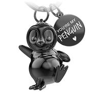 FABACH Porte-clés pingouin Breezy - Porte-bonheur - Cadeau pour petite amie ou petit ami - Cadeau de partenaire - Porte-clés d'amour pour anniversaire, anniversaire de mariage - Gravure You're my