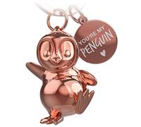 FABACH Porte-clés pingouin Breezy - Porte-bonheur - Cadeau pour petite amie ou petit ami - Cadeau pour partenaire - Porte-clés d'amour pour anniversaire, anniversaire de mariage - Gravure You're My