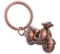 FABACH Porte-clés Vespa - Cadeau scooter pour les conducteurs de Vespa - Cadeaux - Porte-clés de scooter - Porte-bonheur - Conduite prudente, or rose antique, 1, Vintage