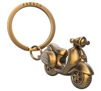FABACH Porte-clés Vespa - Cadeau scooter pour les conducteurs de Vespa - Cadeaux - Porte-clés de scooter - Porte-bonheur - Conduite prudente, Bronze, 1, Rétro