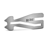 FABACH Trolley Master Stainless Steel Porte-clés en acier inoxydable pour chariots de courses Ouverture compartiments avant et latéraux, argenté, 1 Trolley-Master, Moderne