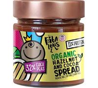 Fabalous Organic Chocolate Spread (Hazelnut & Cocoa Chickpea Spread) Vegan, Dairy Free, No Palm Oil, Less Sugar, More Protein 200g