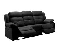 FABARES - Canapé Relax Electrique 3 Places Gris -