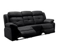 FABARES - Canapé Relax Electrique 3 Places Gris -