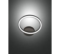FABAS LUCE 3508-21-101 GIOTTO Lampe murale noire en métal et méthacrylate 18 W 1620 lm LED dimmable WARM WHITE