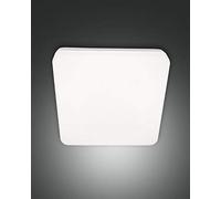 FABAS LUCE 3526-63-102 Plafonnier Folk LED Structure en polycarbonate blanc avec capteur de présence