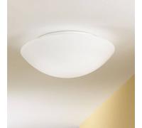 Fabas Luce Plafonnier Pandora, dimmable, blanc, Salon / Salle à manger, Verre, Plafonnier
