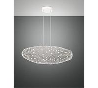 Fabas Luce Sumter Plafonnier sphérique LED en verre blanc