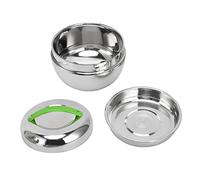 Fabater 1,3 L Boîte à Lunch Isotherme en Acier Inoxydable avec Compartiment | Aspirateur à double paroi, récipient étanche, voyage scolaire au bureau, porte-repas thermique argenté, sans BPA