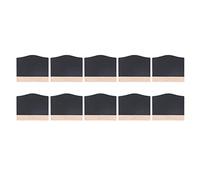 Fabater 10 Ensembles de Mini Tableaux Noirs de Table, Petits Tableaux Double Face pour Buffet avec Base en Bois pour Restaurant, Bar, Maison, café, Décoration de Fête