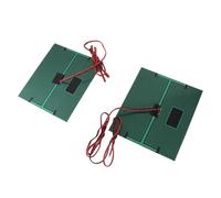Fabater 2 Pièces 5 V 500 MA Panneau Solaire Silicium Polycristallin Bricolage Module d'alimentation avec Câble de 100 Cm pour Chargeur Solaire Lampe de Pelouse Lumière de Paysage Lampe de Poche